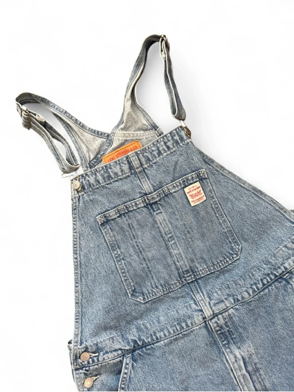 Levis LightWash Denim Overalls
